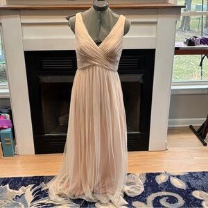 Elegant Blush Evening Gown